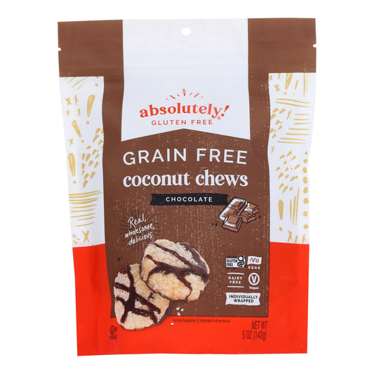 Absolutely Gluten Free Chews - Coconut - Cocoa Nibs - Gluten Free - Case Of 12 - 5 Oz