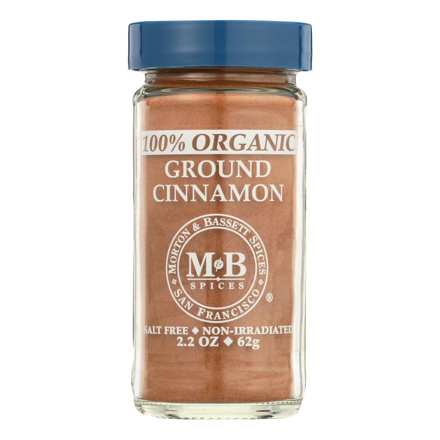 Morton And Bassett 100% Organic Ground Cinnamon - Case Of 3 - 2.3 Oz