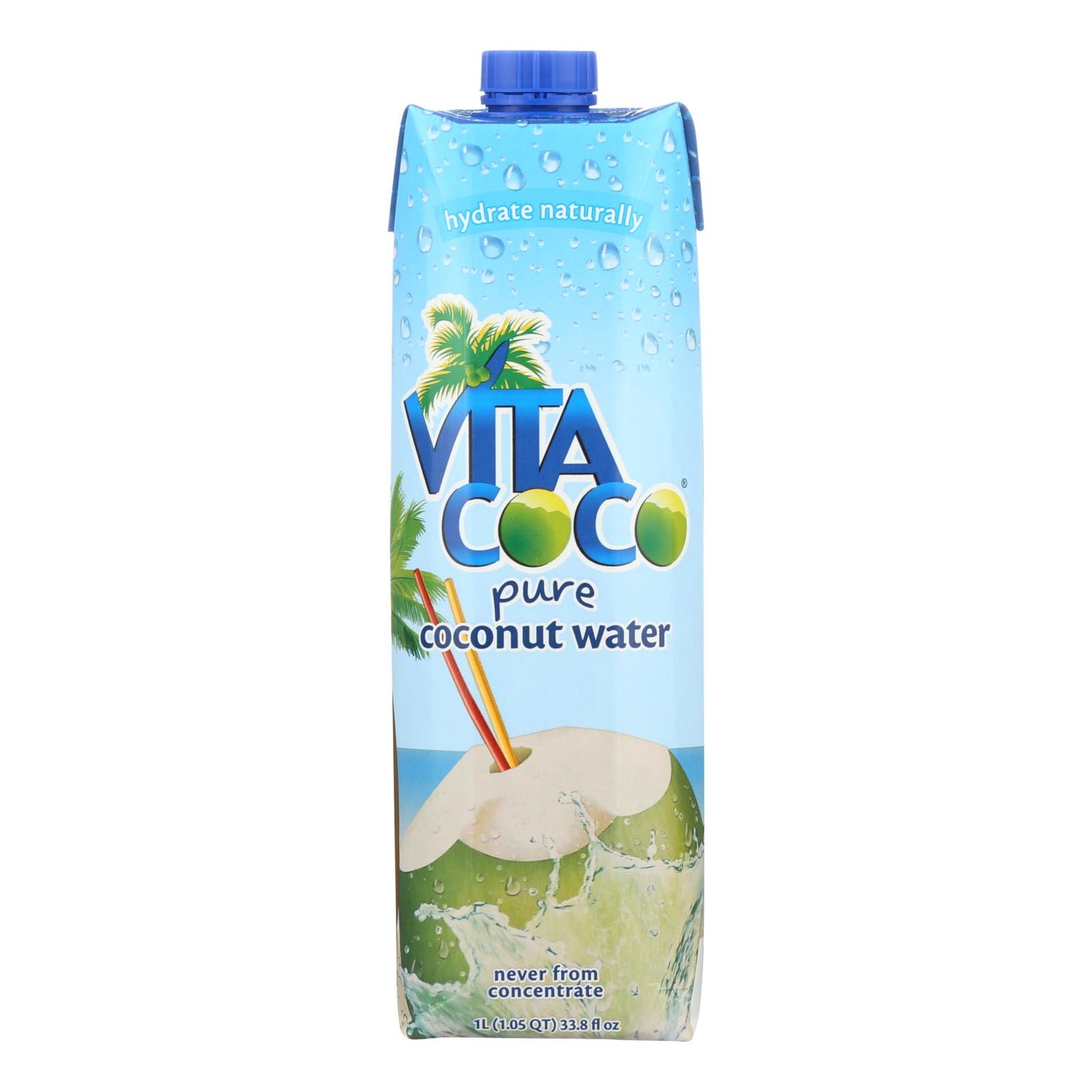 Vita Coco Coconut Water - Pure - Case Of 12 - 1 Liter