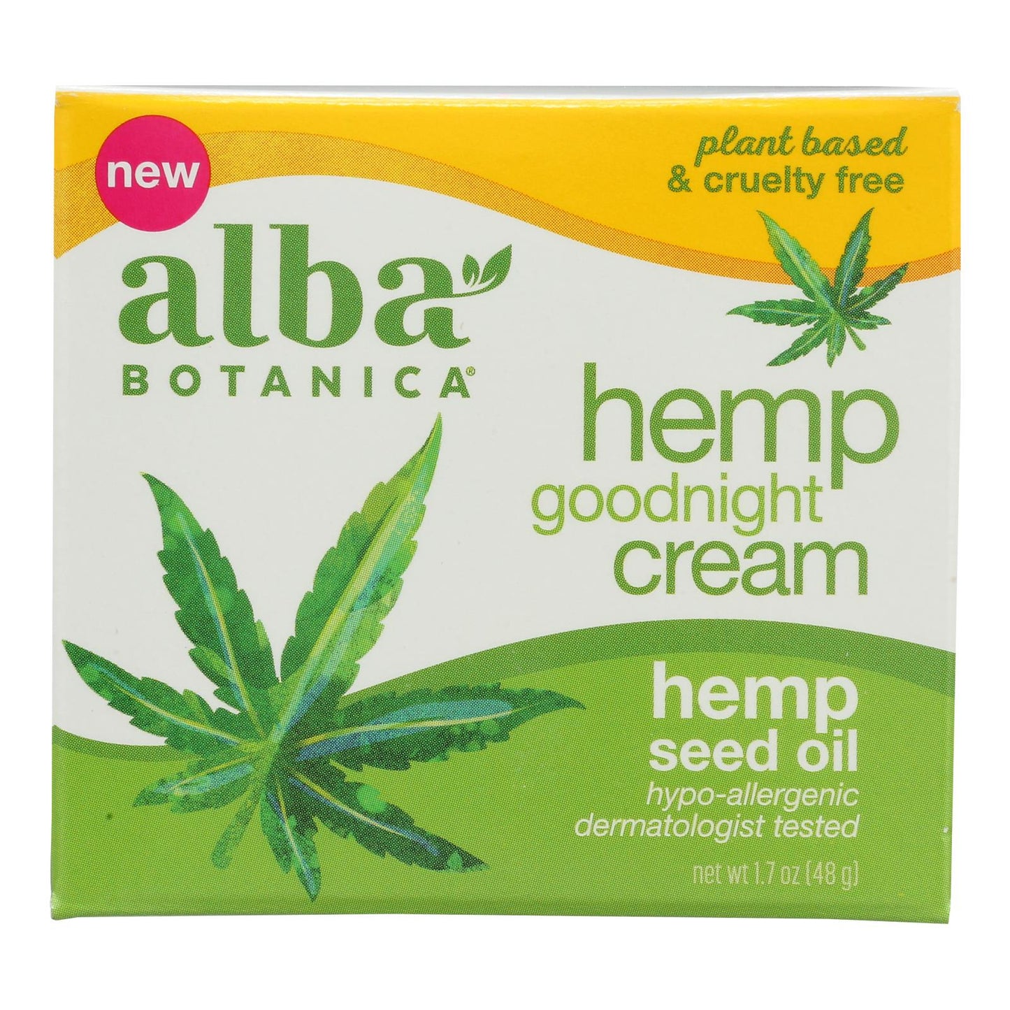 Alba Botanica - Cream Hemp Goodnight - 1 Each-1.7 Oz