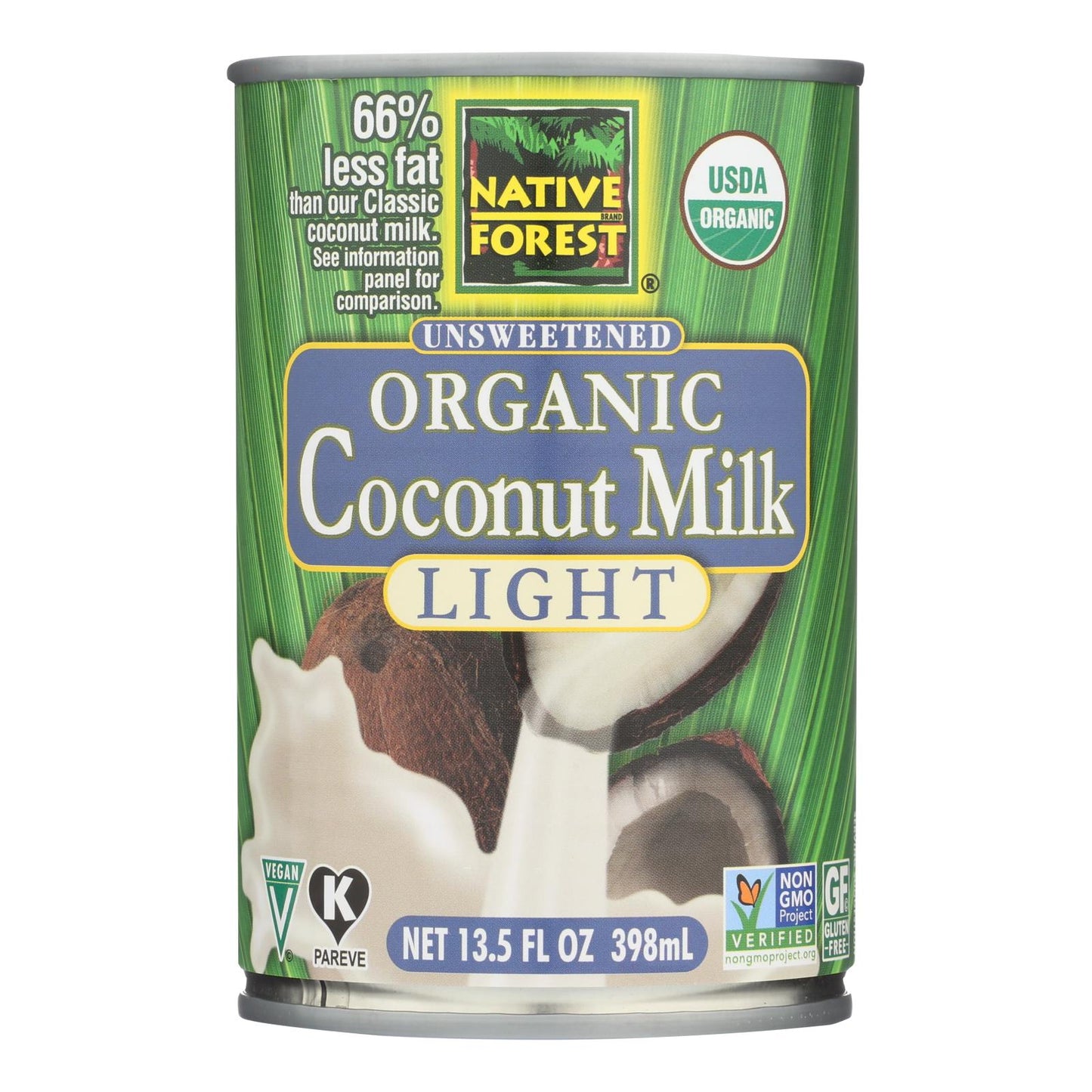 Native Forest Organic Light Milk - Coconut - Case Of 12 - 13.5 Fl Oz.