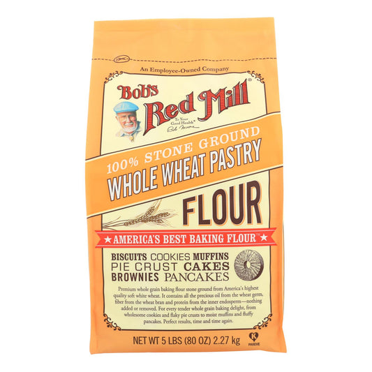 Bob's Red Mill - Whole Wheat Pastry Flour - 5 Lb - Case Of 4