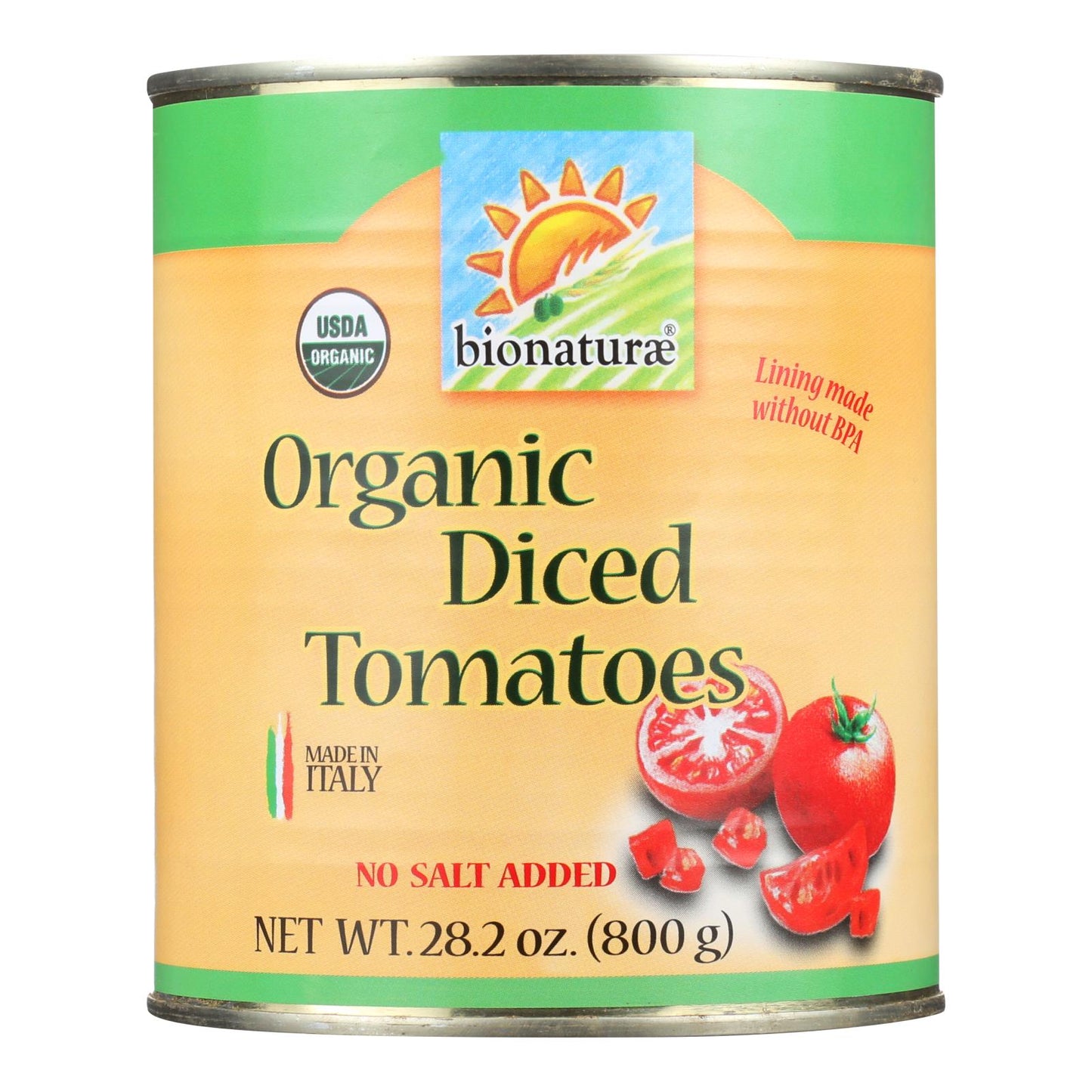 Bionaturae Tomatoes - Organic - Diced - 28.2 Oz - Case Of 12