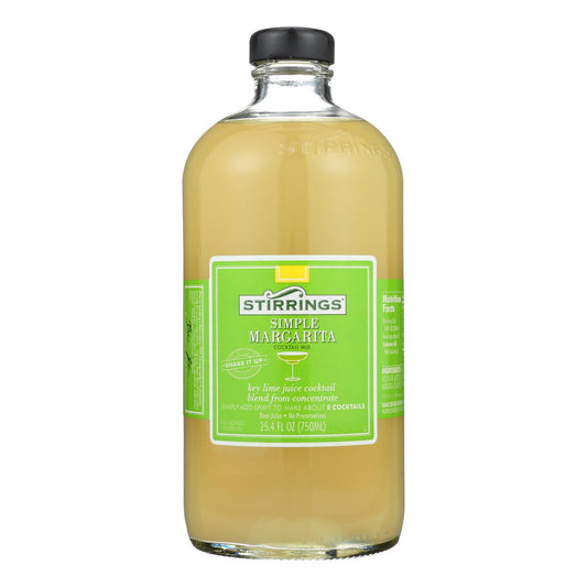 Stirrings Cocktail Mixer - Margarita - Case Of 6 - 750 Ml