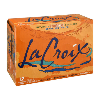 Lacroix Sparkling Water - Orange - Case Of 2 - 12/12 Fl Oz