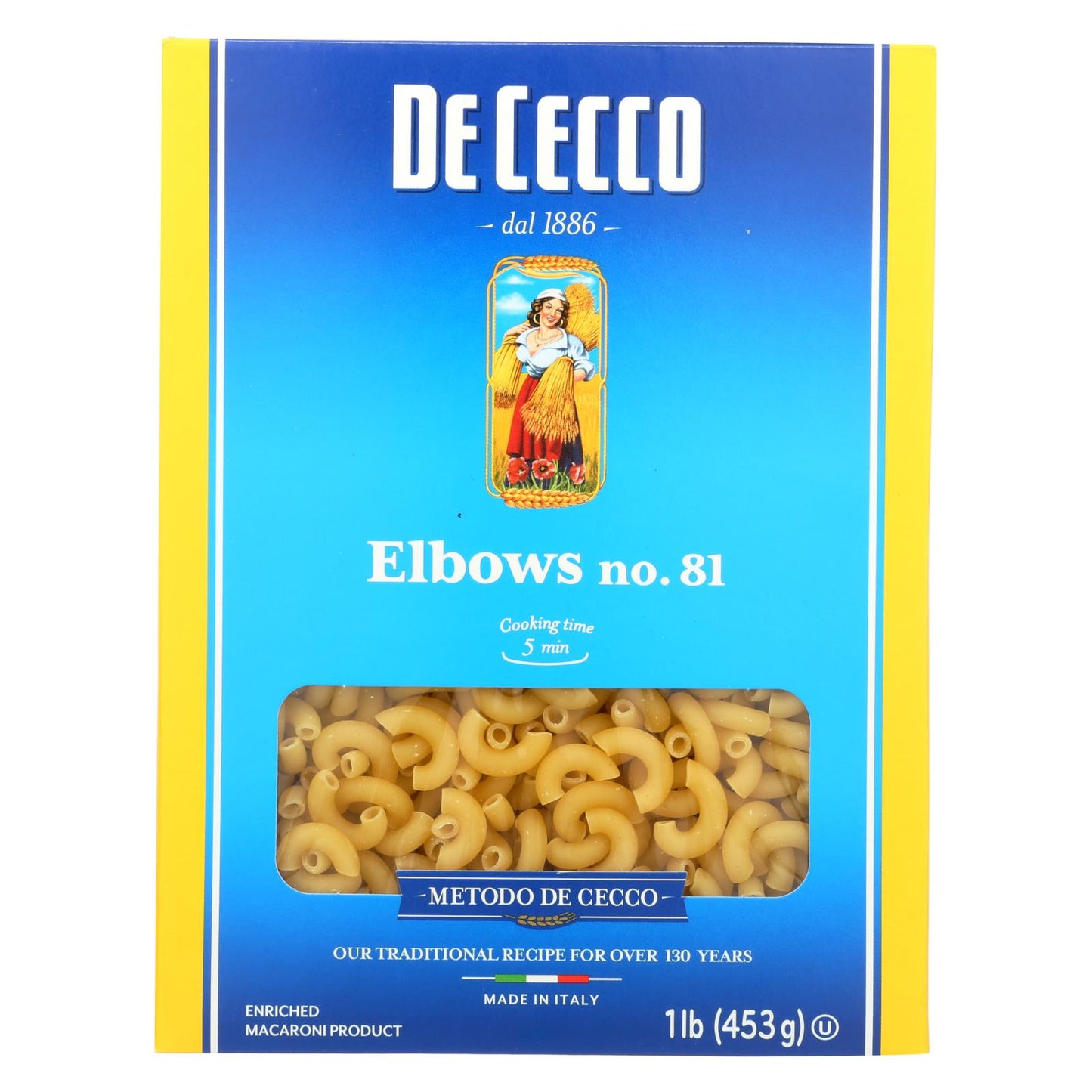 De Cecco Pasta - Elbows Pasta - Case Of 20 - 16 Oz.