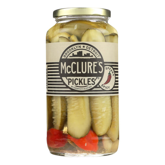 Mcclure's Pickles Spicy Spears - Case Of 6 - 32 Oz.