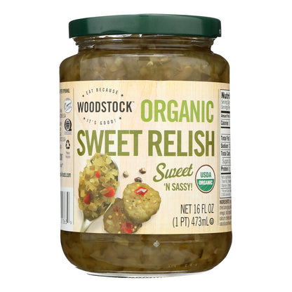 Woodstock Organic Sweet Relish - Case Of 12 - 16 Oz