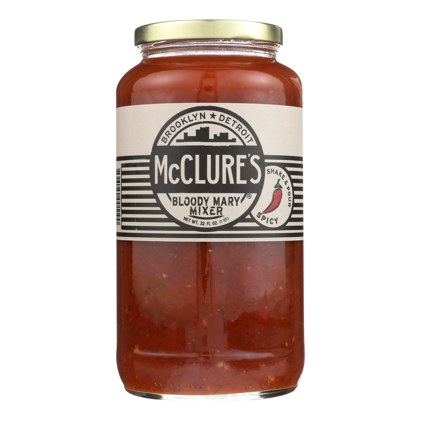 Mcclure's Pickles Bloody Mary Mixer - Case Of 6 - 32 Oz.