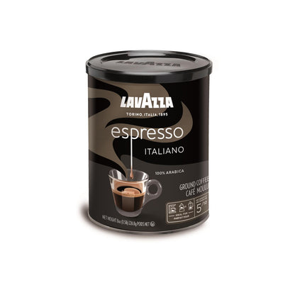 Lavazza Ground Coffee - Espresso Canned - Case Of 12 - 8 Oz