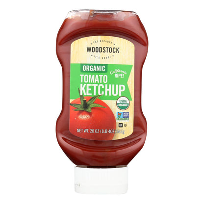 Woodstock Organic Tomato Ketchup - Case Of 12 - 20 Oz