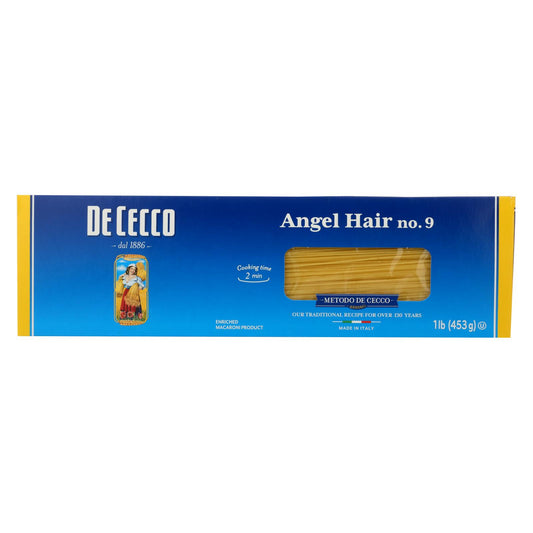 De Cecco Pasta - Angel Hair Capelini Pasta - Case Of 20 - 16 Oz.