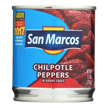 San Marcos Peppers - Chipolte - Case Of 24 - 7.5 Oz