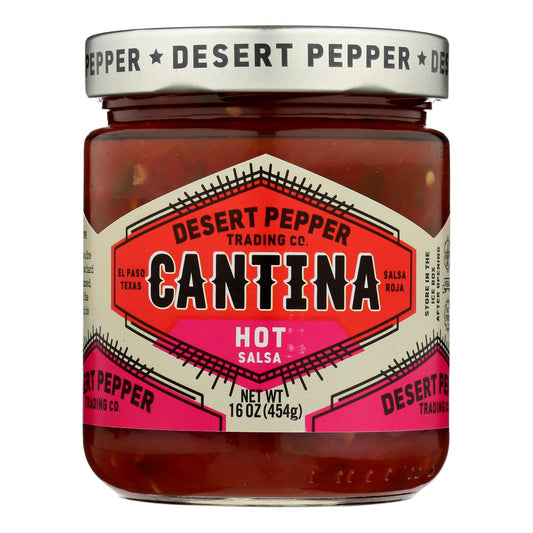 Desert Pepper Trading Cantina Salsa - Hot Red - Case Of 6 - 16 Oz