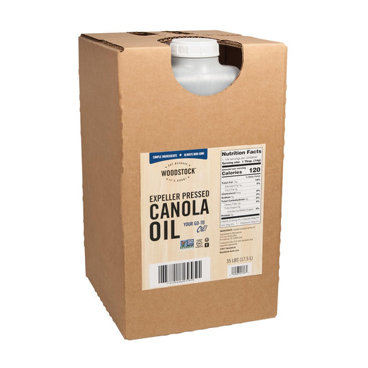 Woodstock Expeller Pressed Canola Oil - Single Bulk Item - 35lb